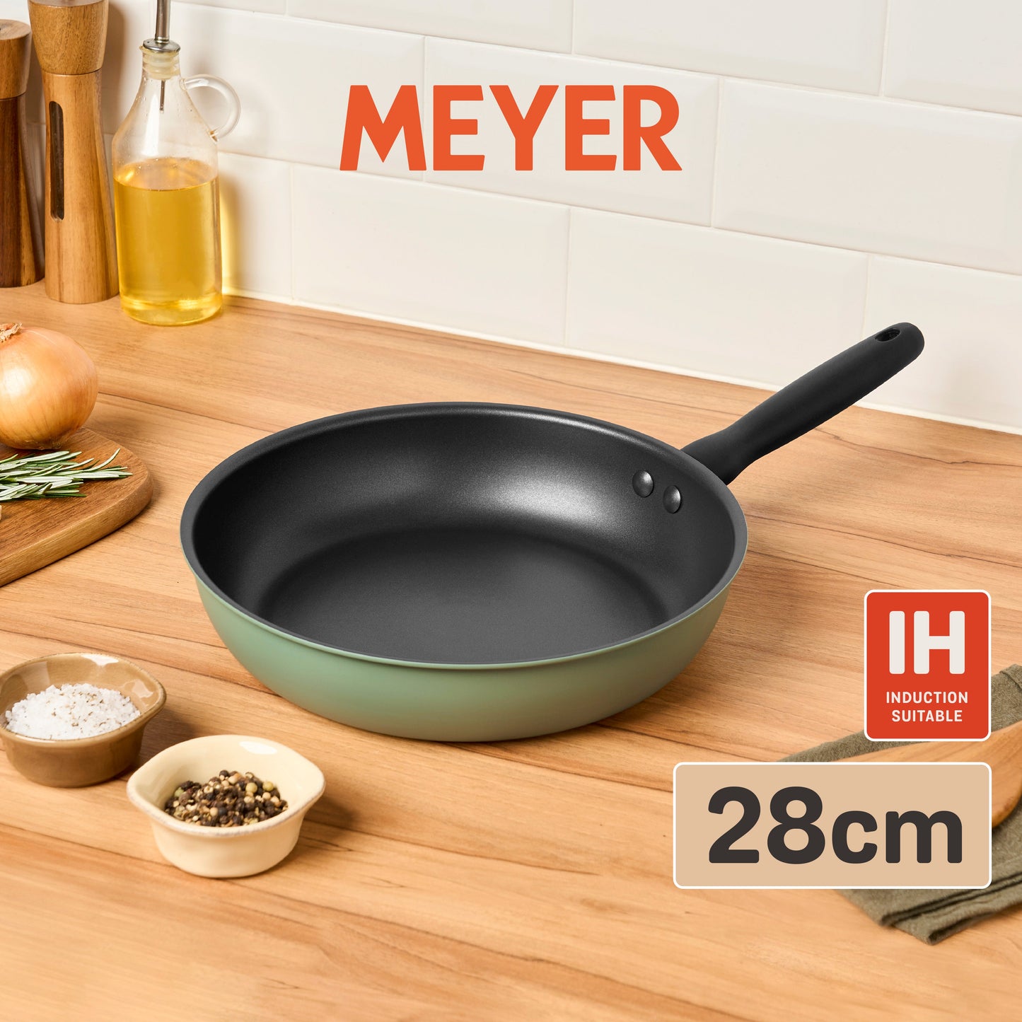 Meyer Moda Induction Open French Frypan 28cm Sage