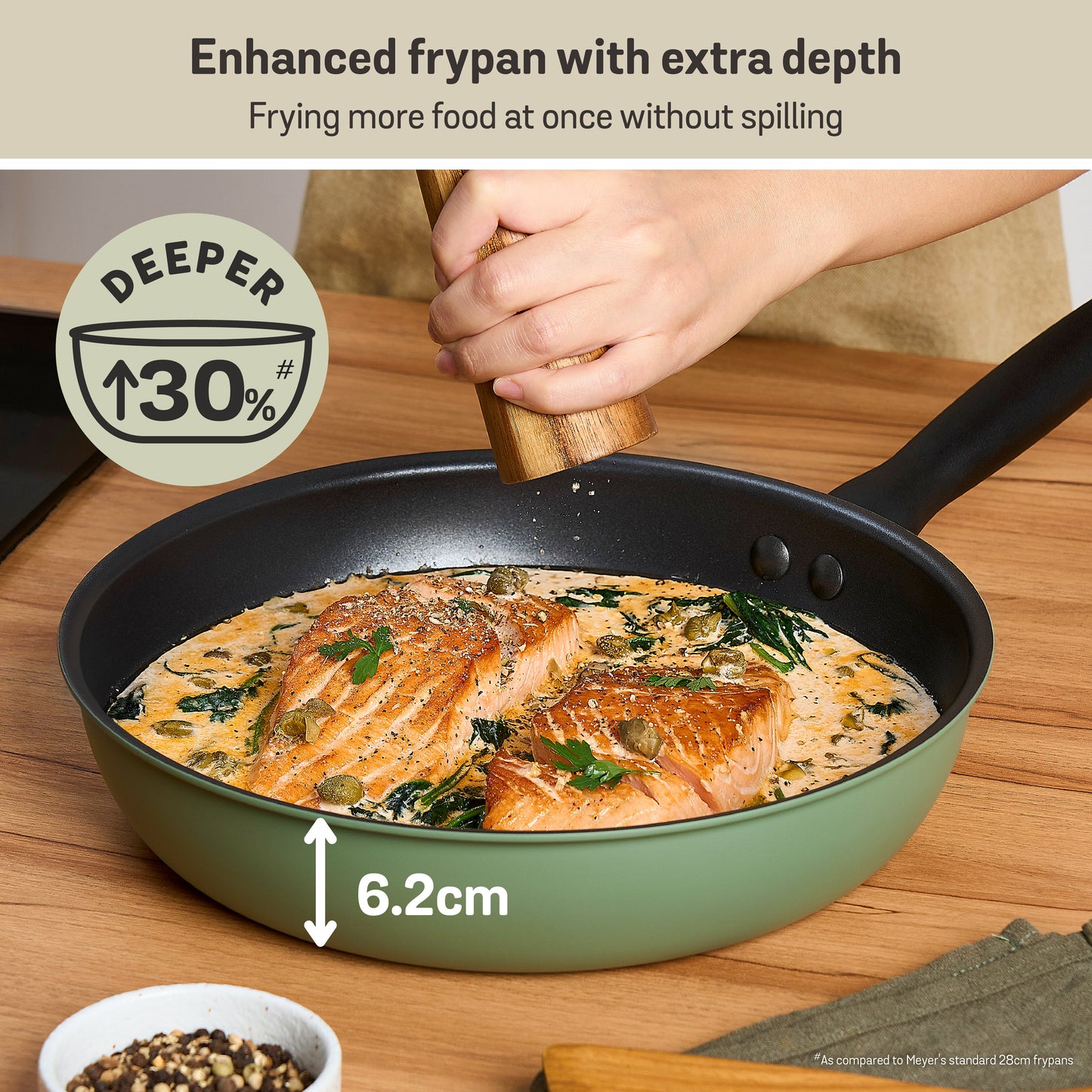 Meyer Moda Induction Open French Frypan 28cm Sage