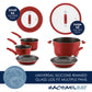Rachael Ray Cook + Create Nonstick 11 Piece Cookware Set Red