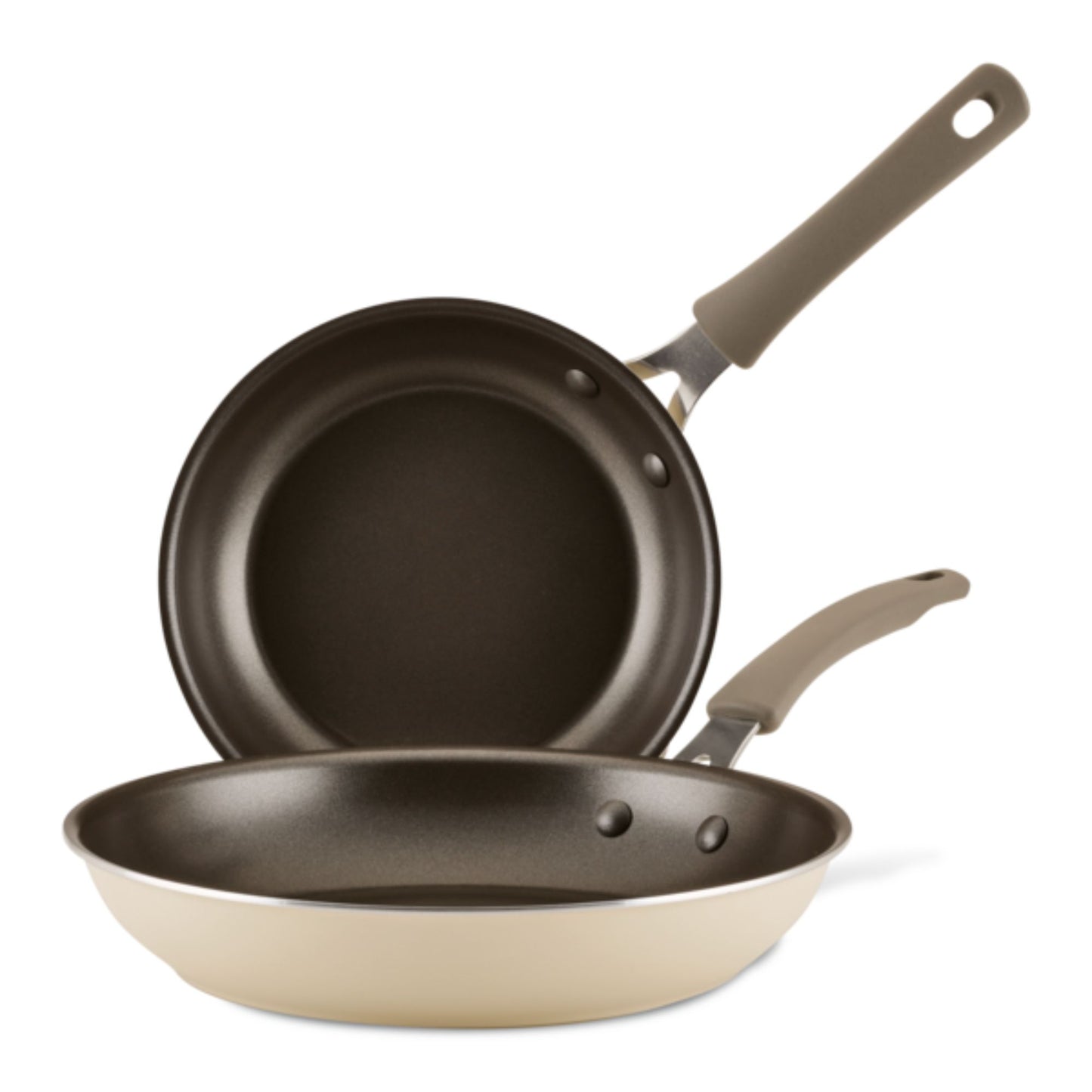 Rachael Ray Cook + Create Nonstick Frypan Twin Pack 24/30cm Almond