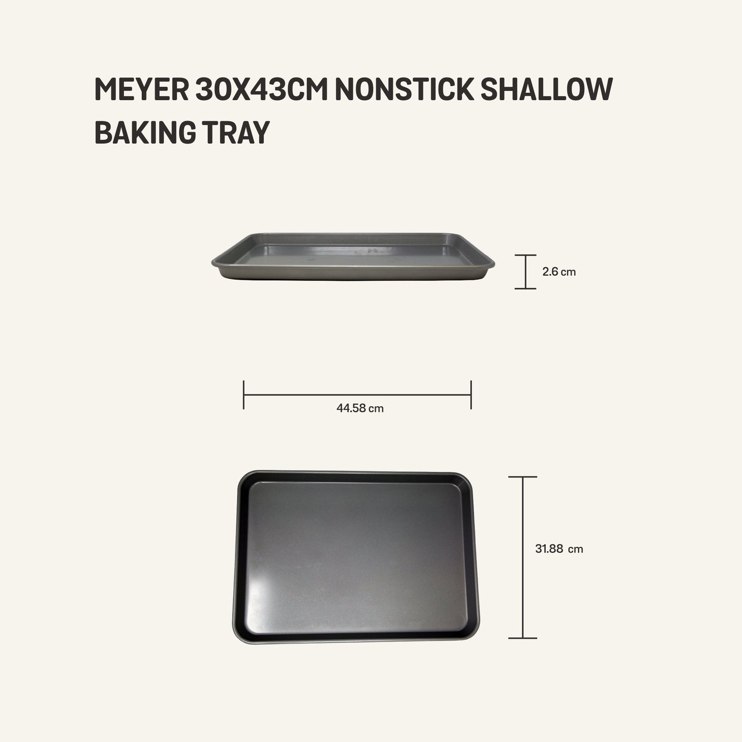 Meyer Nonstick Bakeware Shallow Baking Tray 30x43cm