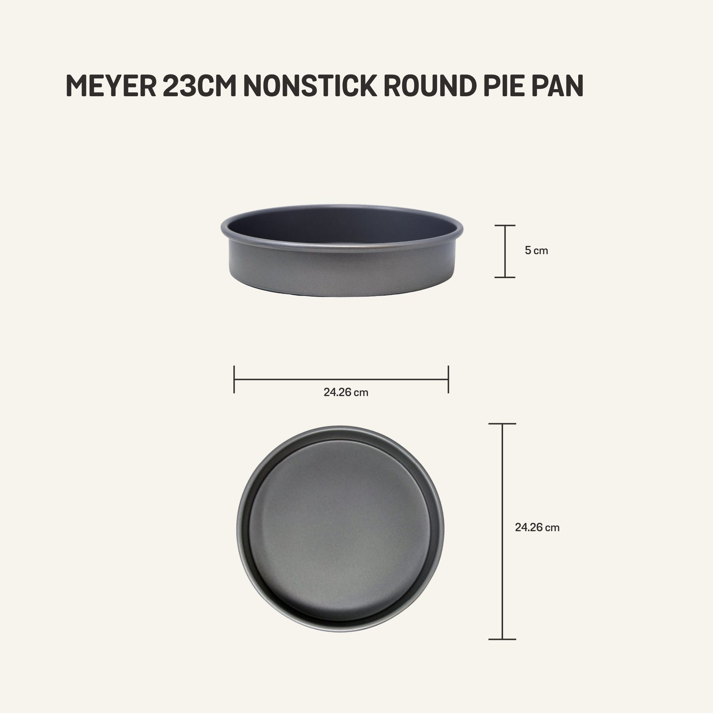 Meyer Nonstick Bakeware Round Pie Pan 23cm