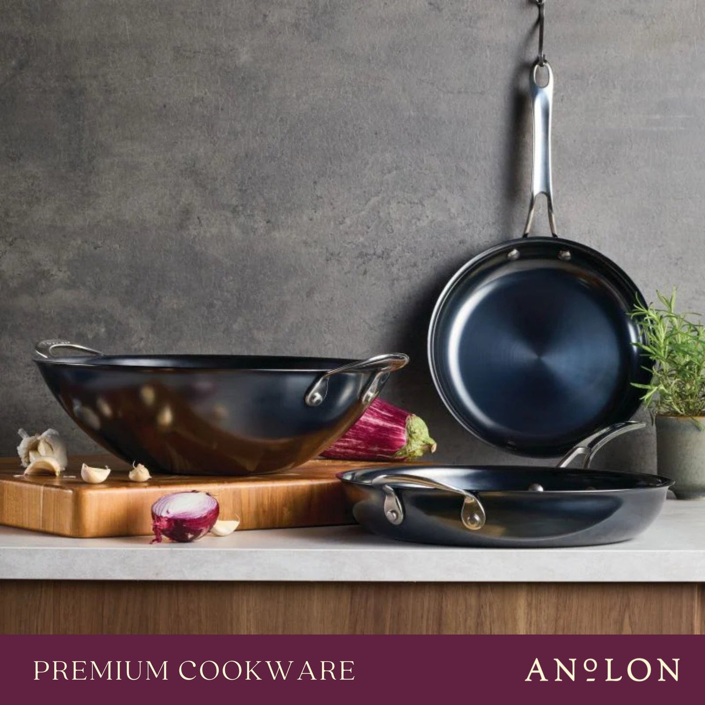 Anolon N₂ Carbon Steel Induction Skillet 25cm