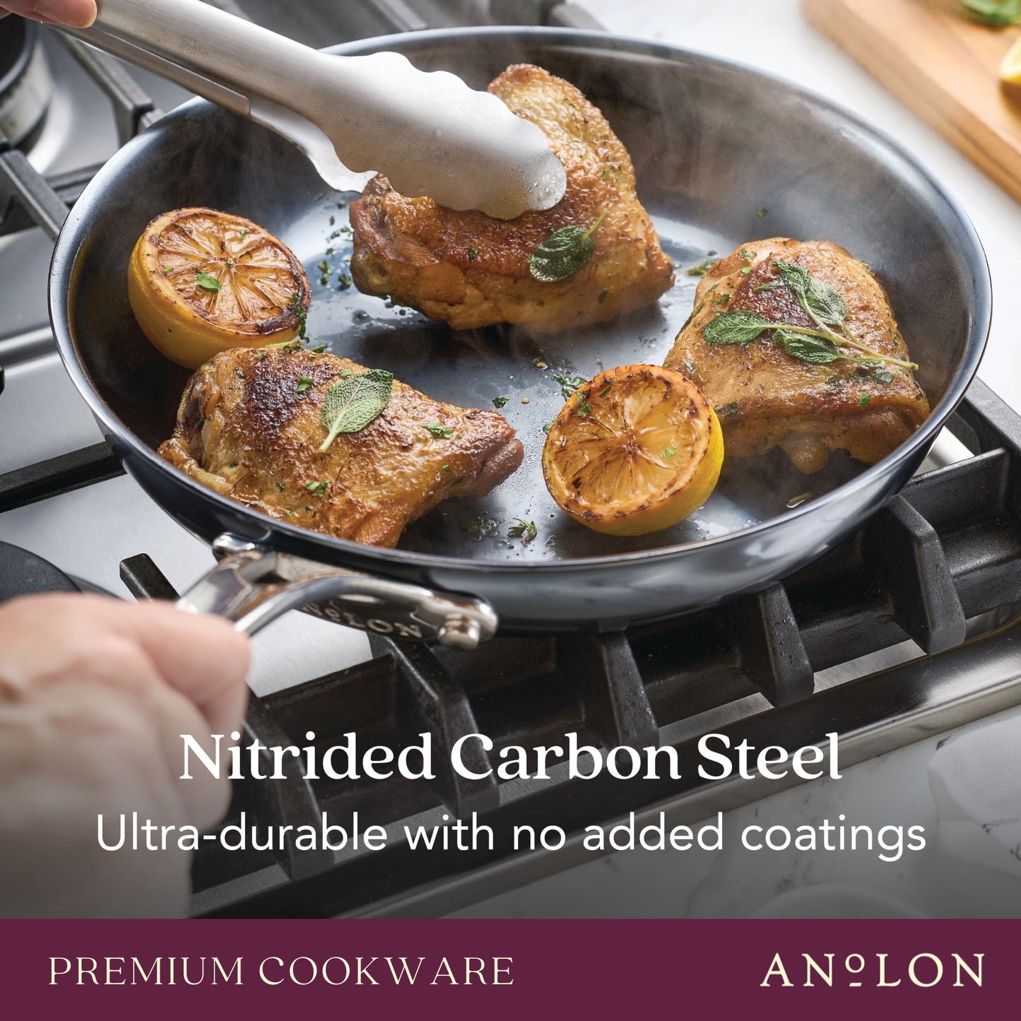 Anolon N₂ Carbon Steel Induction Skillet 25cm