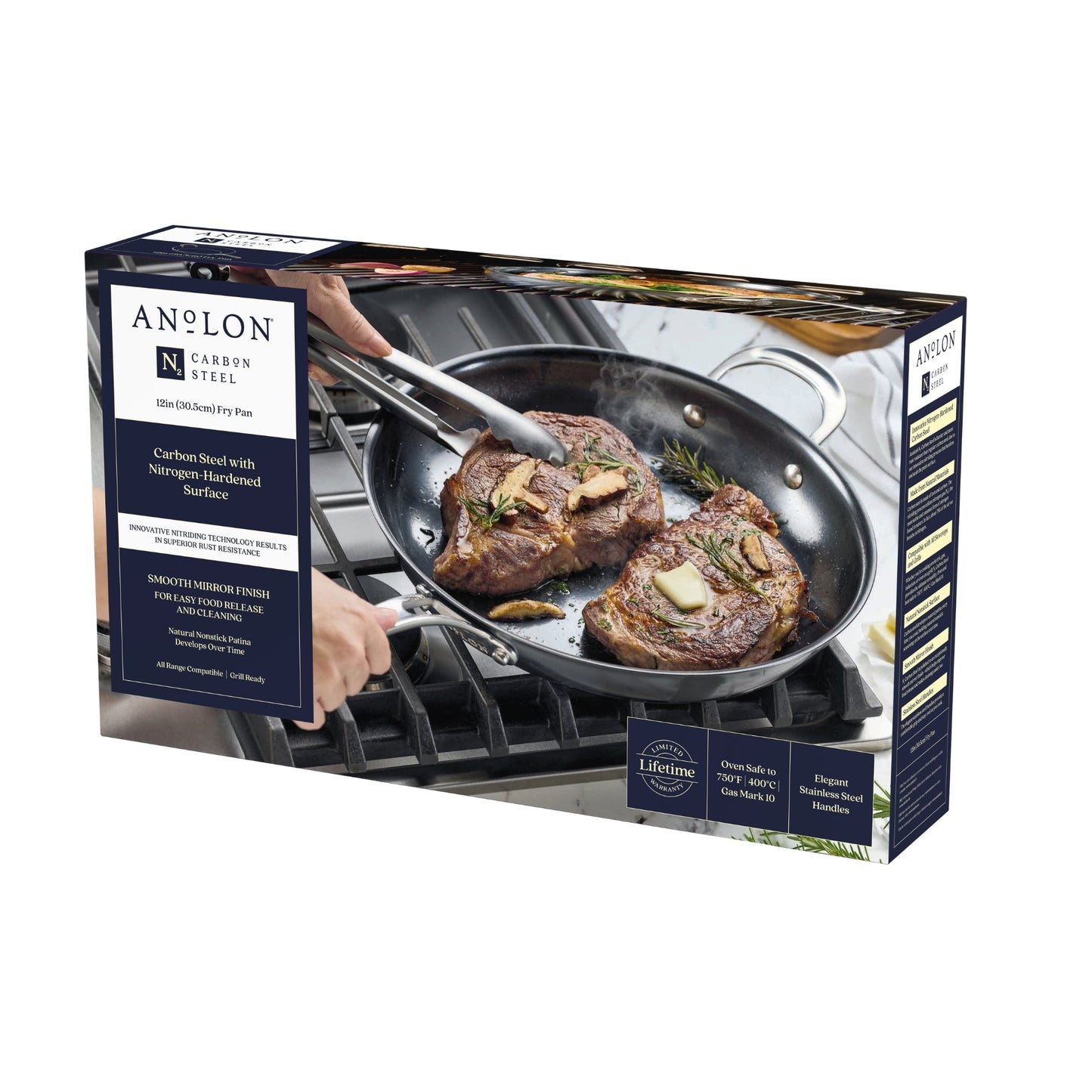 Anolon N₂ Carbon Steel Induction Skillet 30cm