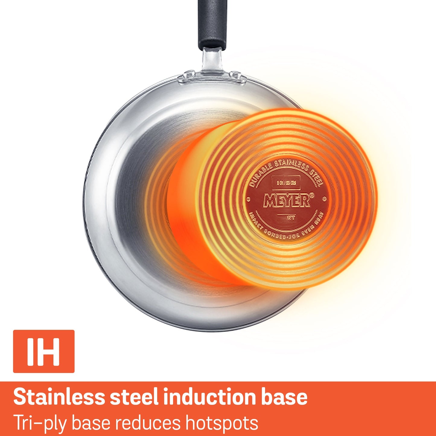 Meyer Centennial Stainless Steel Induction 24/28cm Frypan Twin Pack