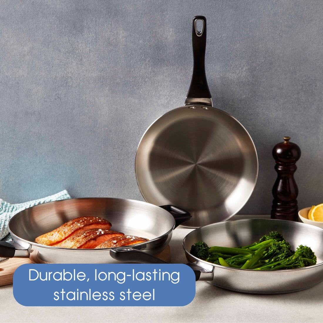 RACO Eversteel Stainless Steel Induction Frypan 28cm