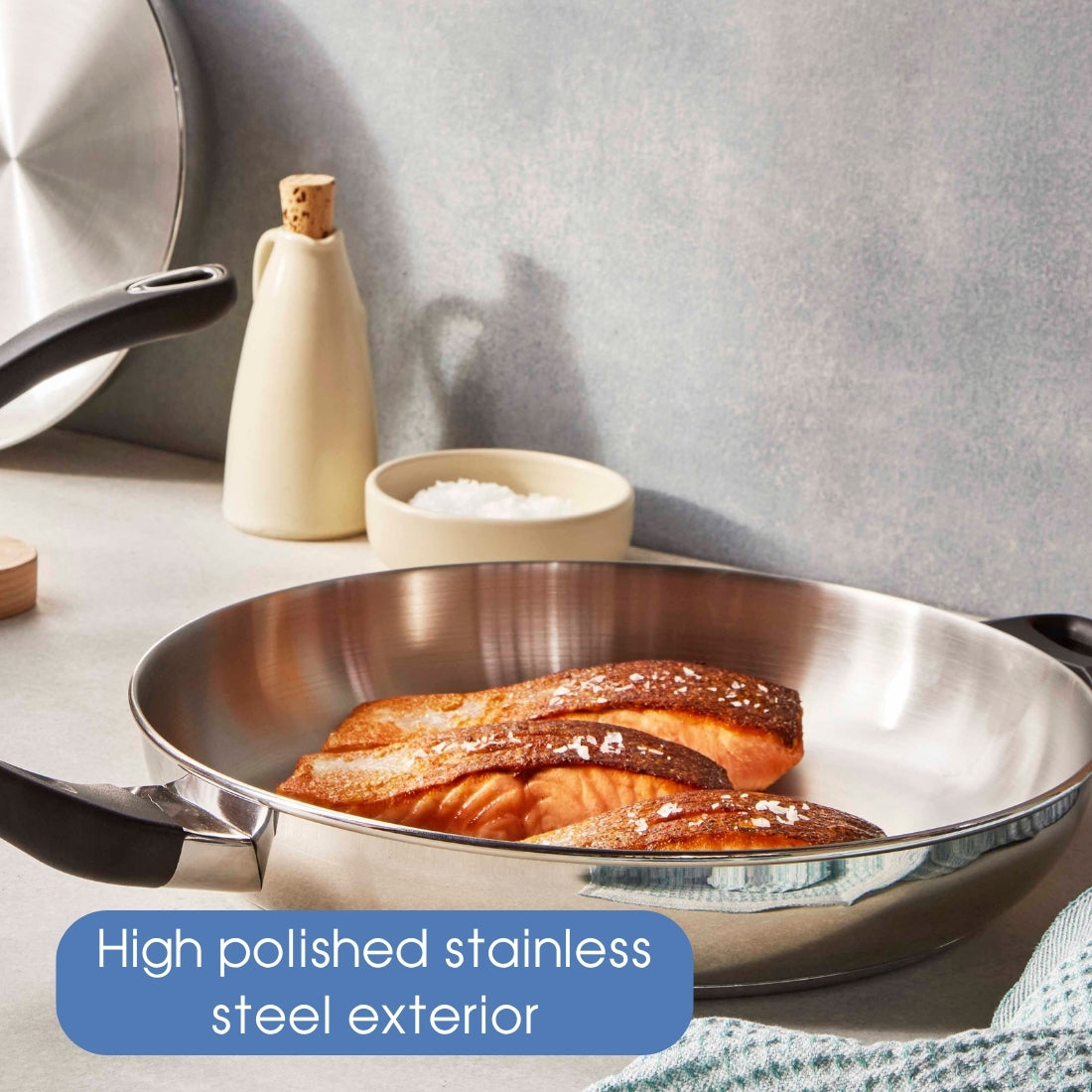 RACO Eversteel Stainless Steel Induction Frypan 28cm