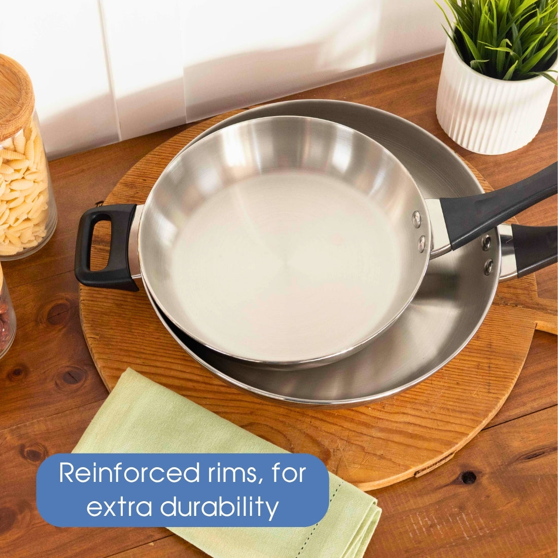 RACO Eversteel Stainless Steel Induction Frypan 28cm