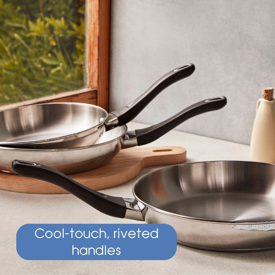 RACO Eversteel Stainless Steel Induction Frypan 28cm