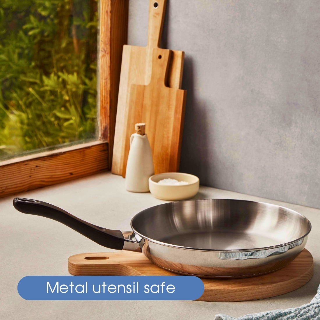 RACO Eversteel Stainless Steel Induction Frypan 28cm