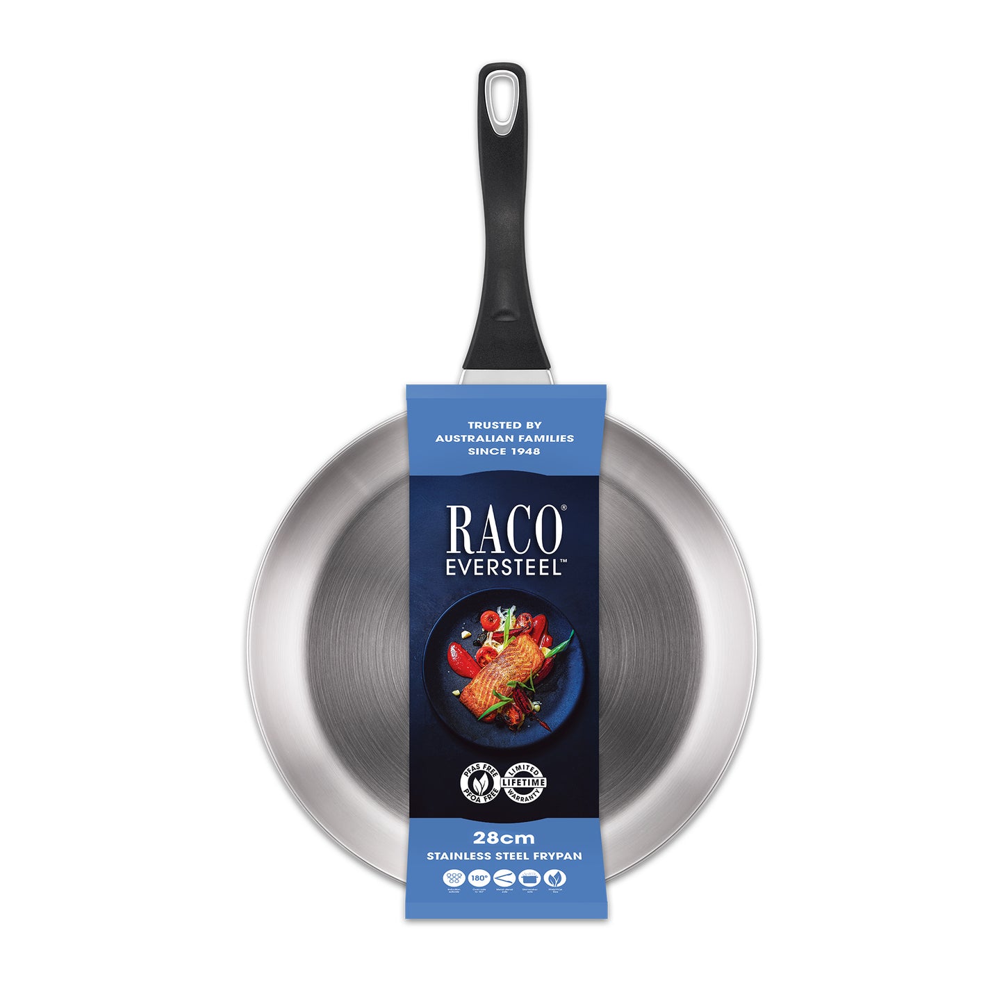 RACO Eversteel Stainless Steel Induction Frypan 28cm