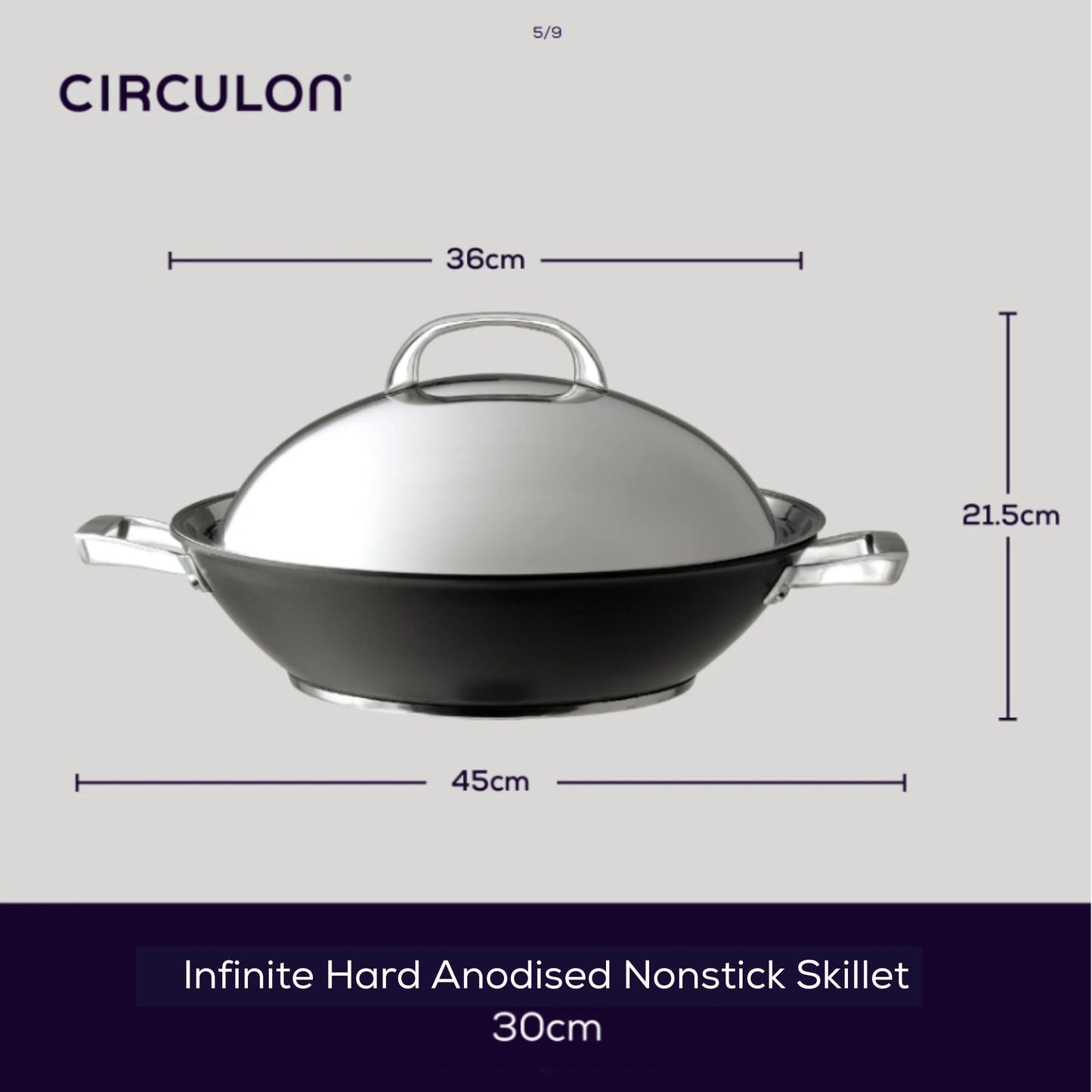 Circulon Infinite Nonstick Induction Covered Wok 36cm