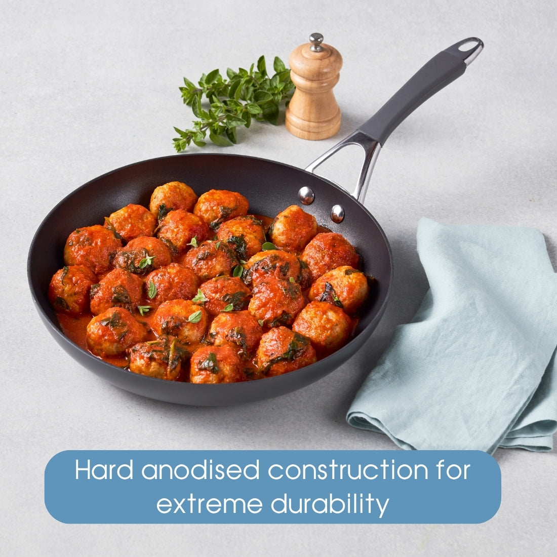 RACO Reliance Hard Anodised Induction 5 Piece Cookware Set