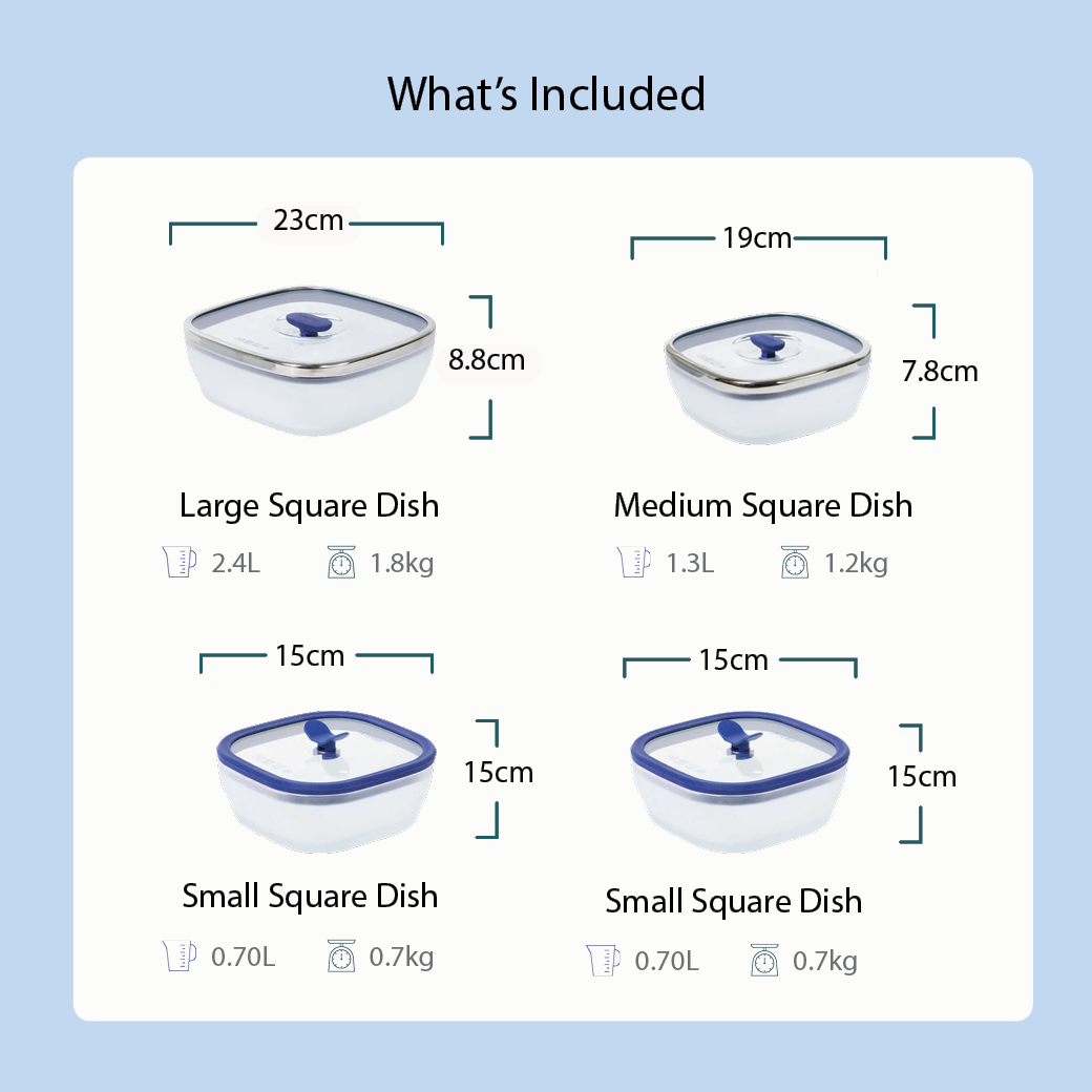 Anyday The Square Set | Blueberry