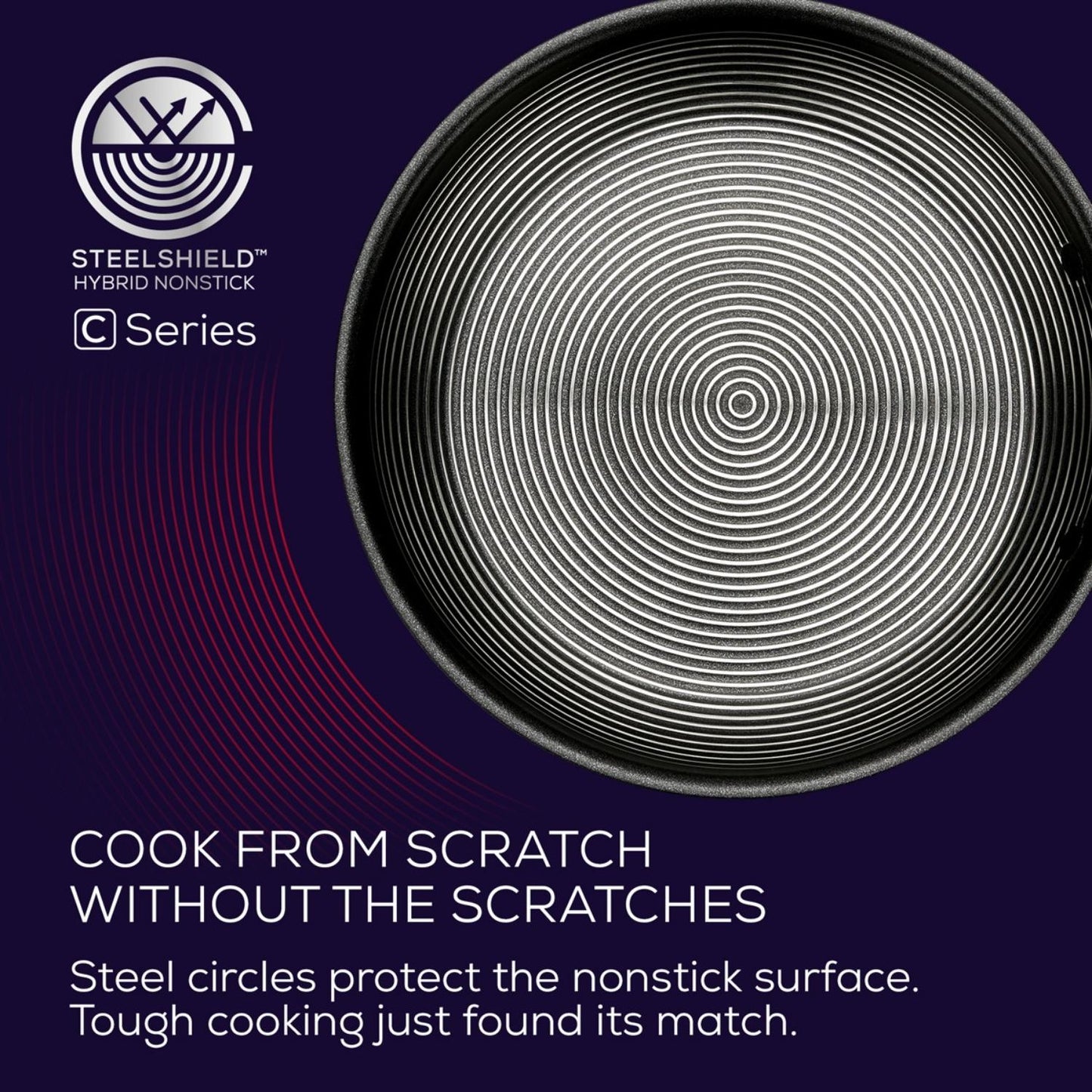 Circulon C-Series Nonstick Clad Stainless Steel Induction Frypan 25cm