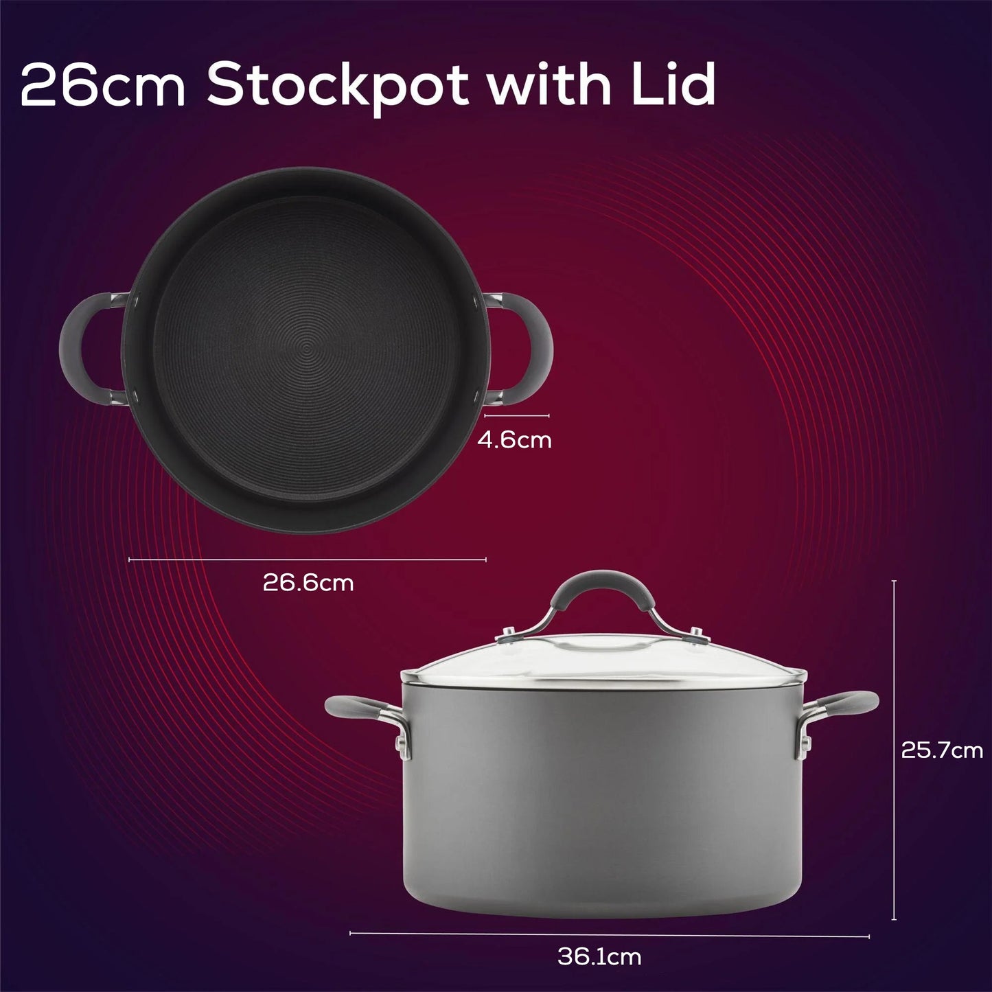 Circulon Radiance Nonstick 26cm Stockpot