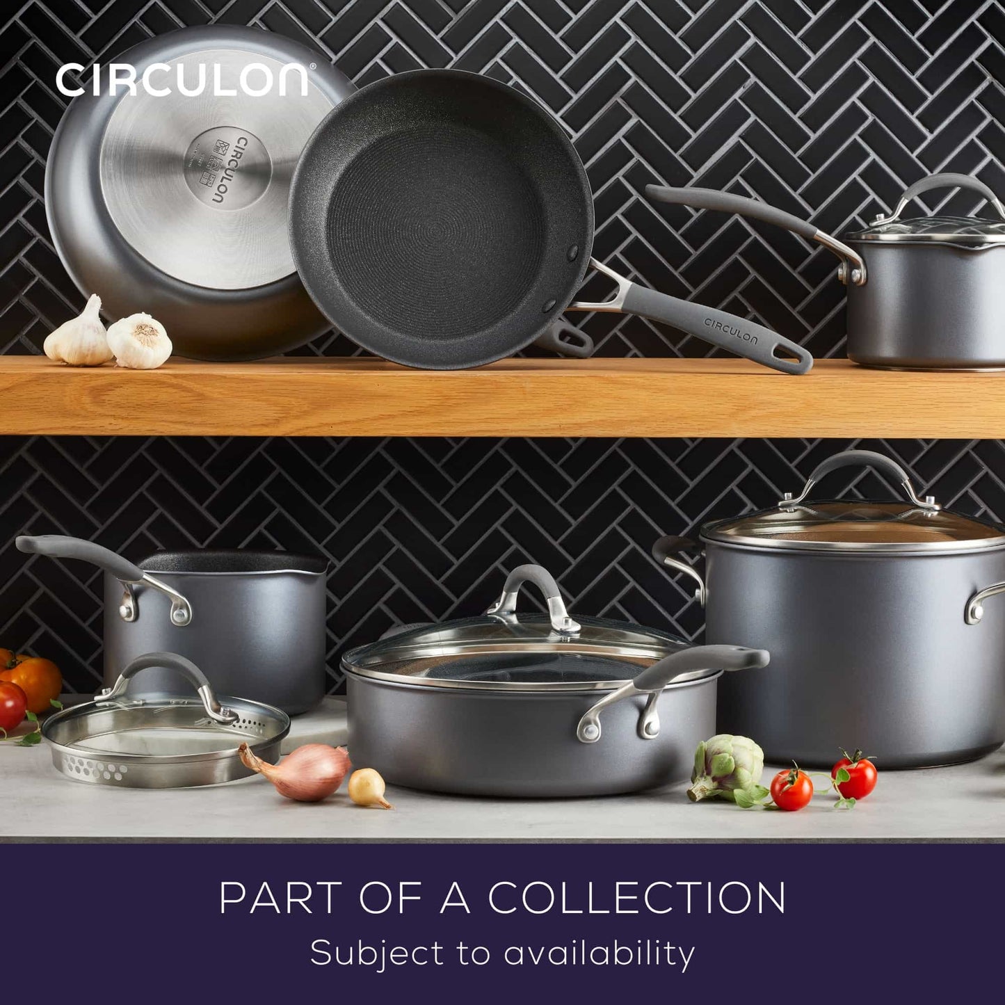Circulon ScratchDefense A1 Nonstick Induction Skillet Twin Pack 21.5/28cm