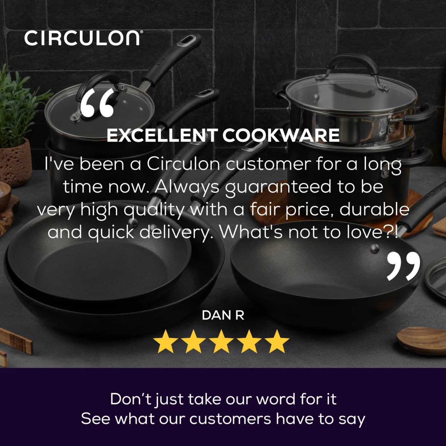 Circulon Total Nonstick Induction Stockpot 24cm/5.7L