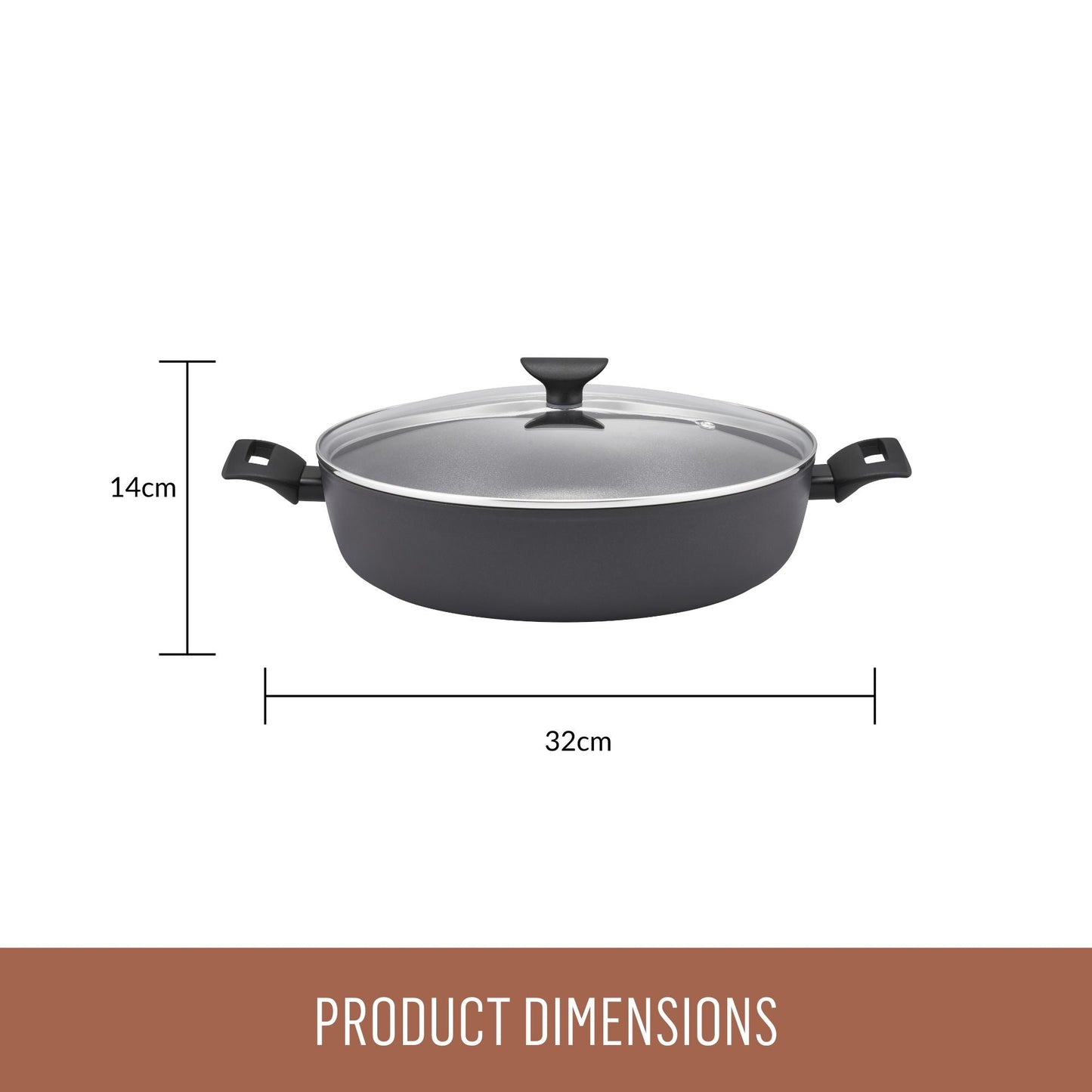 Essteele Per Cucinare Nonstick Induction 32cm/5.7L Covered Sauteuse