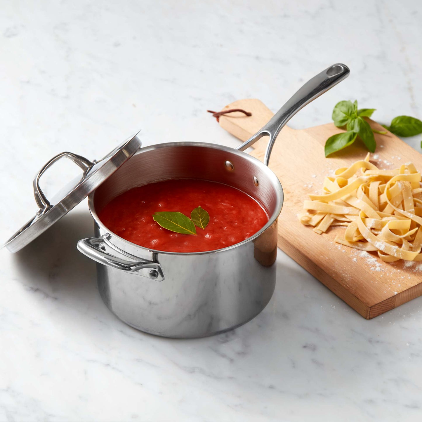Essteele Eternità Clad Stainless Steel Induction Covered Saucepan 20cm/3.7L