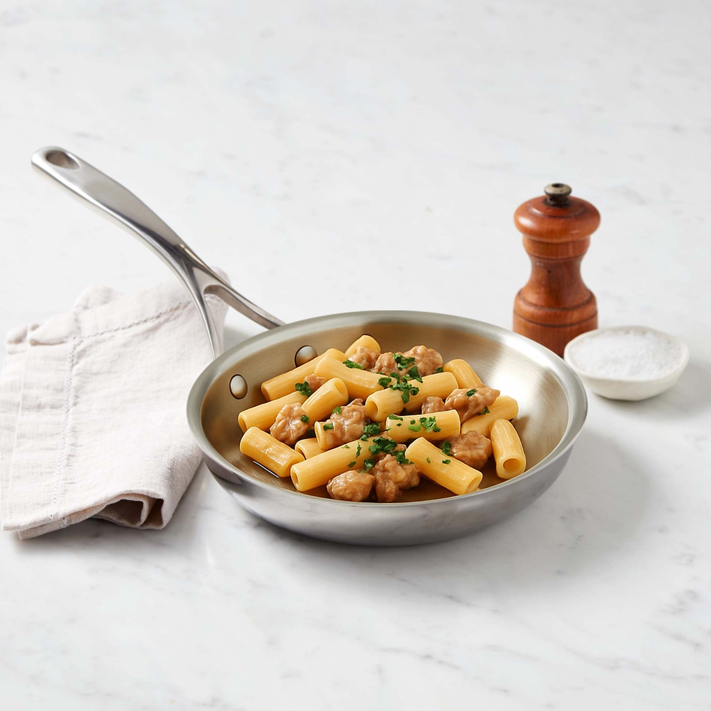 Essteele Eternità Clad Stainless Steel Induction Open French Skillet 20cm