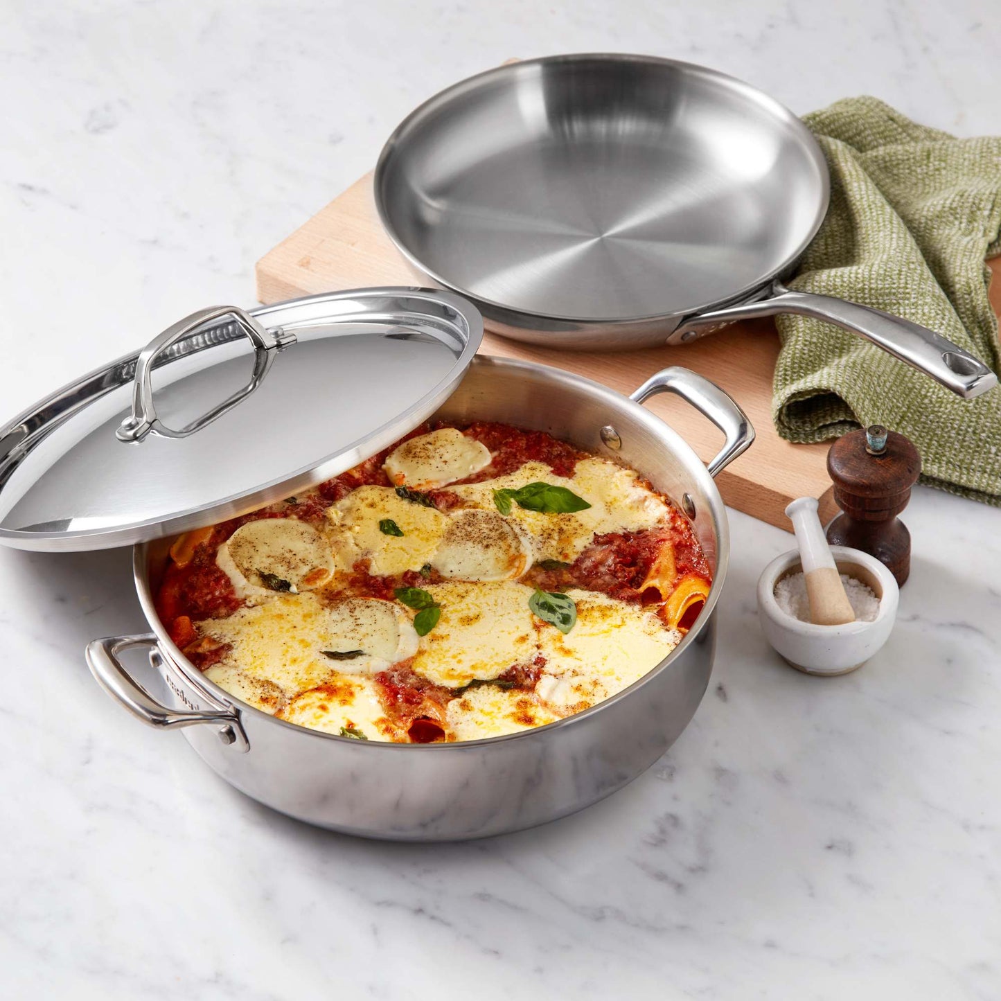 Essteele Eternità Clad Stainless Steel Induction 2 Piece Cookware Set