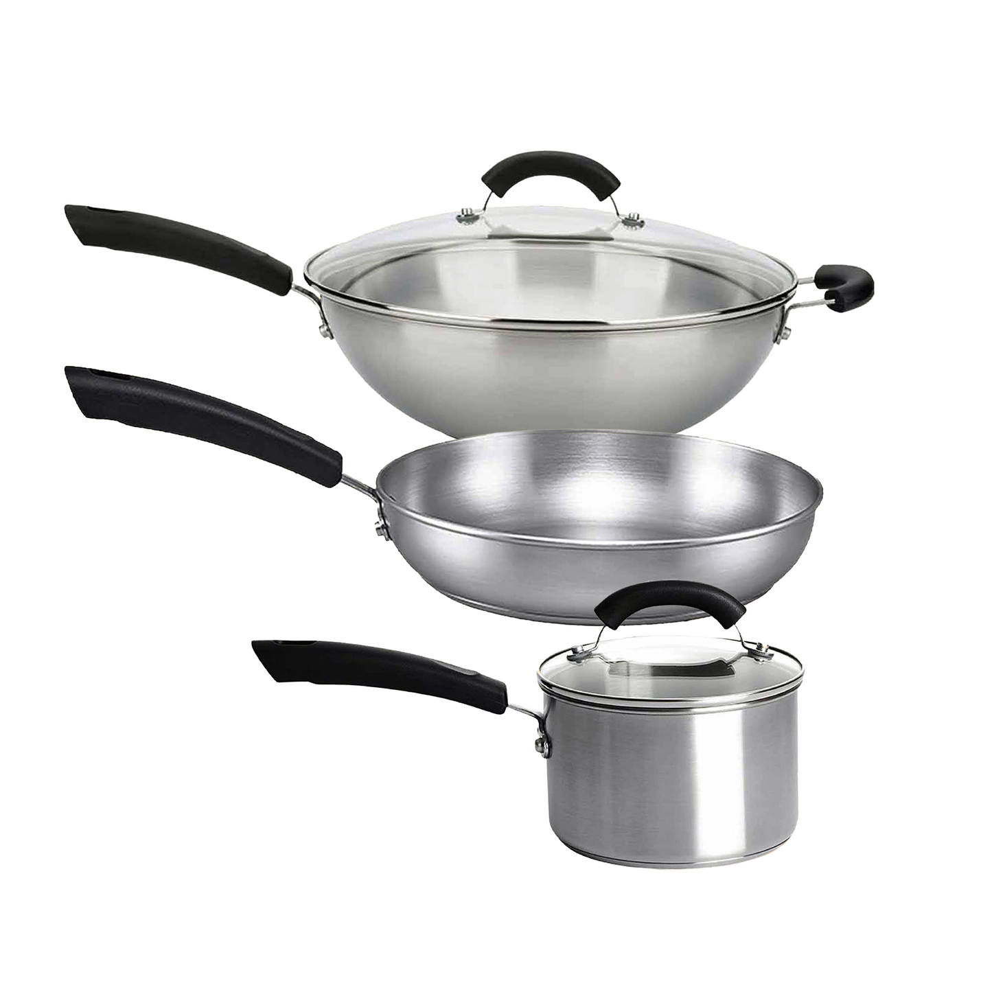 Meyer Centennial Stainless Steel Induction 3 Piece Cookware Set
