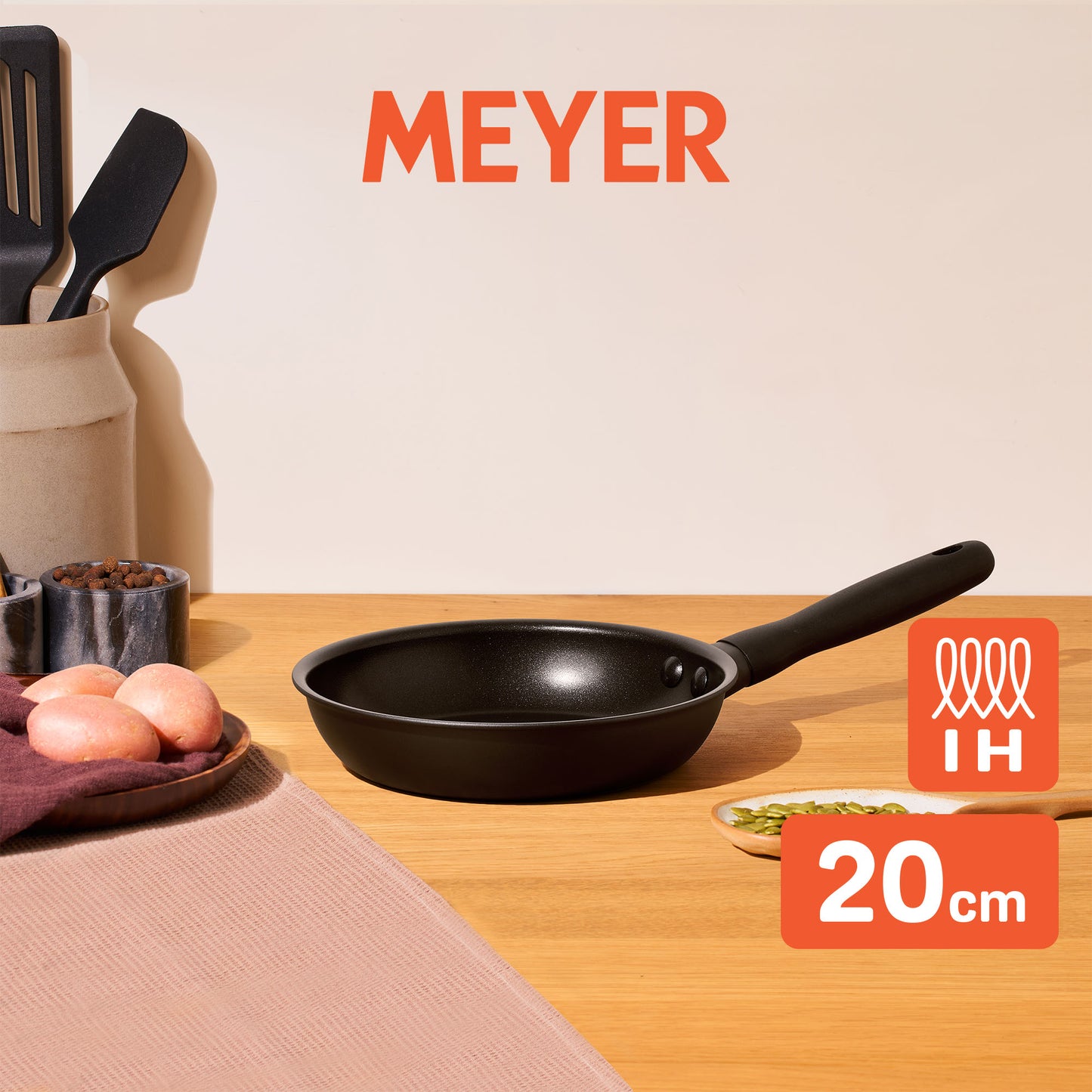 Meyer Midnight Series Nonstick Induction Frypan 20cm