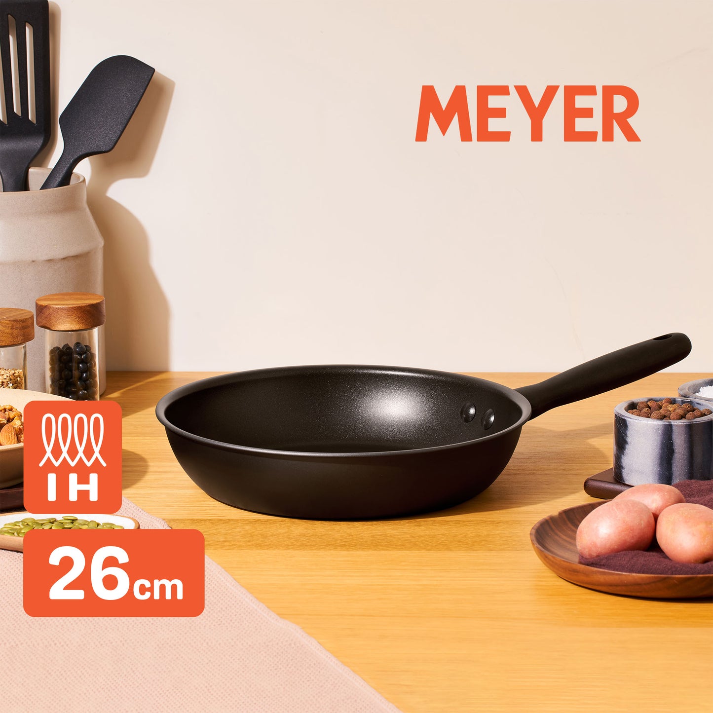 Meyer Midnight Series Nonstick Induction Frypan 26cm