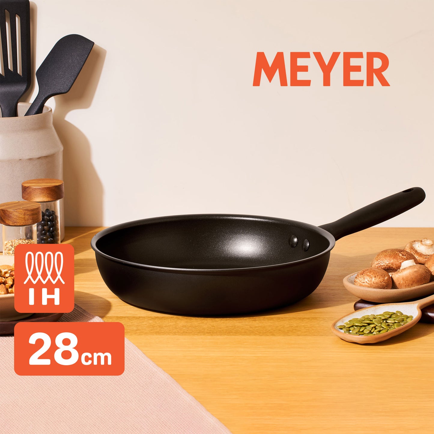 Meyer Midnight Series Nonstick Induction Frypan 28cm