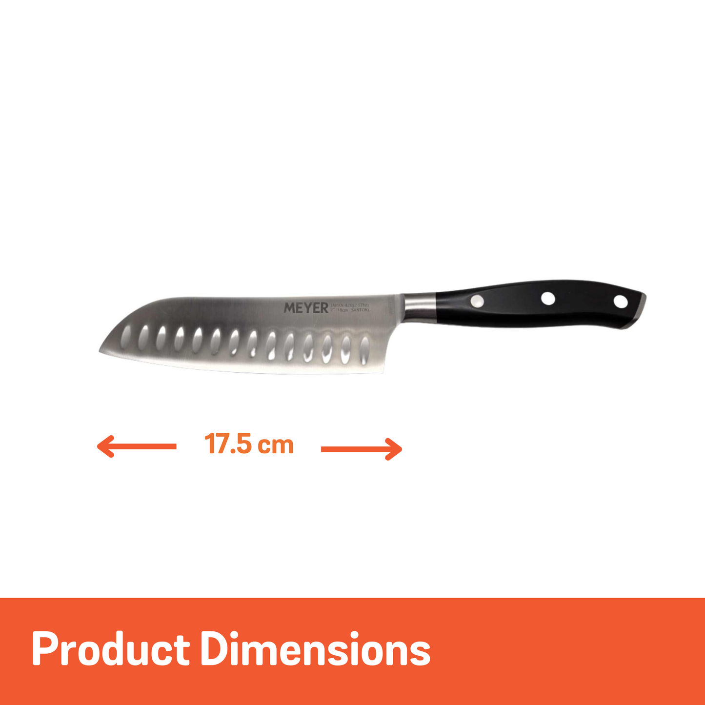 Meyer Santoku Knife 17.5cm