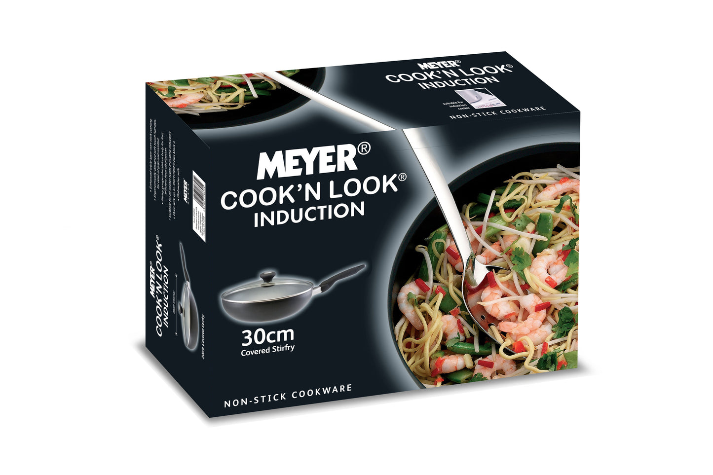 Meyer Cook 'N' Look Induction Covered Stirfry 30cm/4.3L