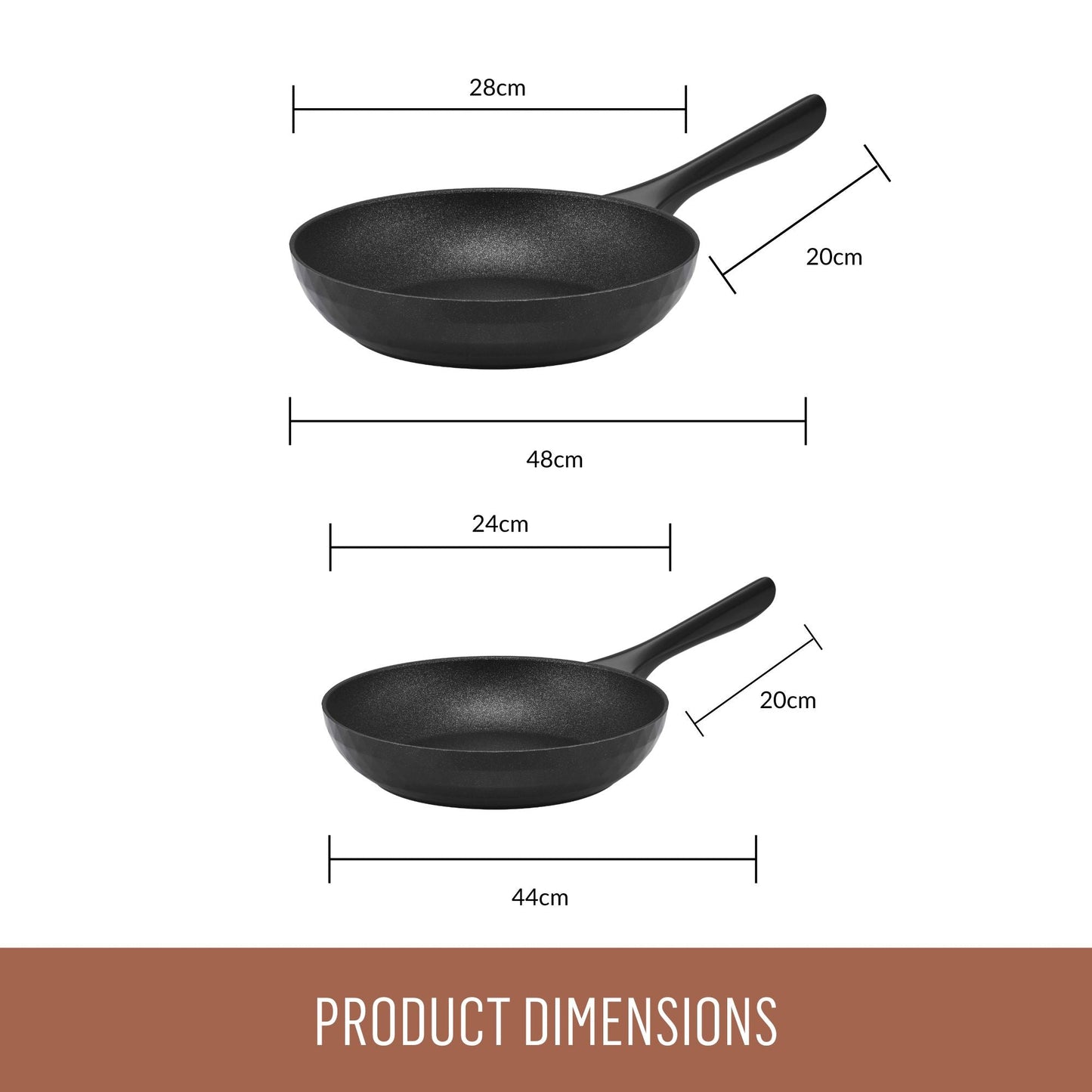 Essteele Per Silvia Nonstick Induction Skillet Twin Pack 24/28cm