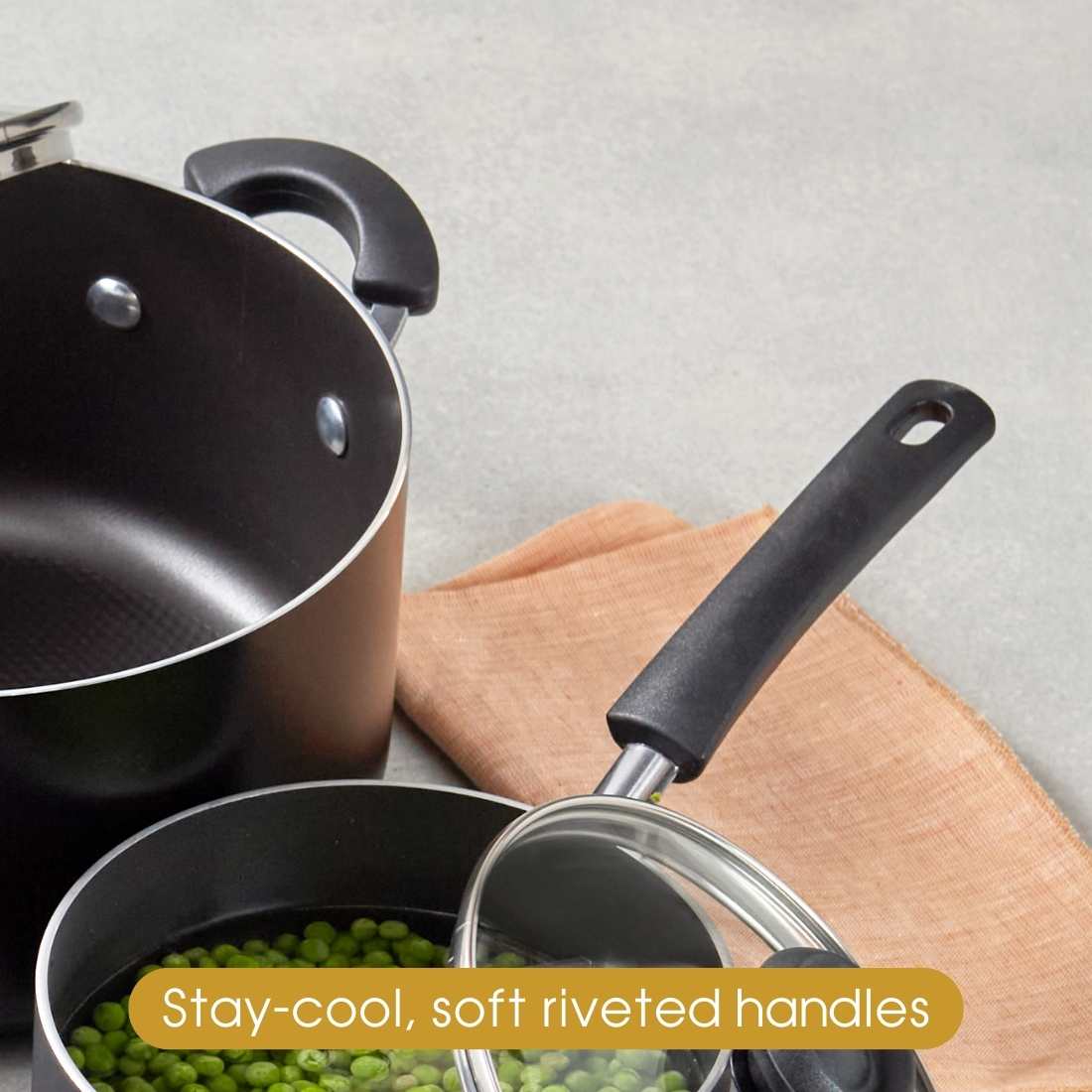 RACO Smartstart Nonstick Induction 5 Piece Cookware Set