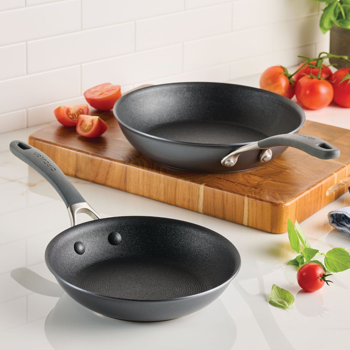Circulon ScratchDefense A1 Nonstick Induction Skillet Twin Pack 21.5/28cm