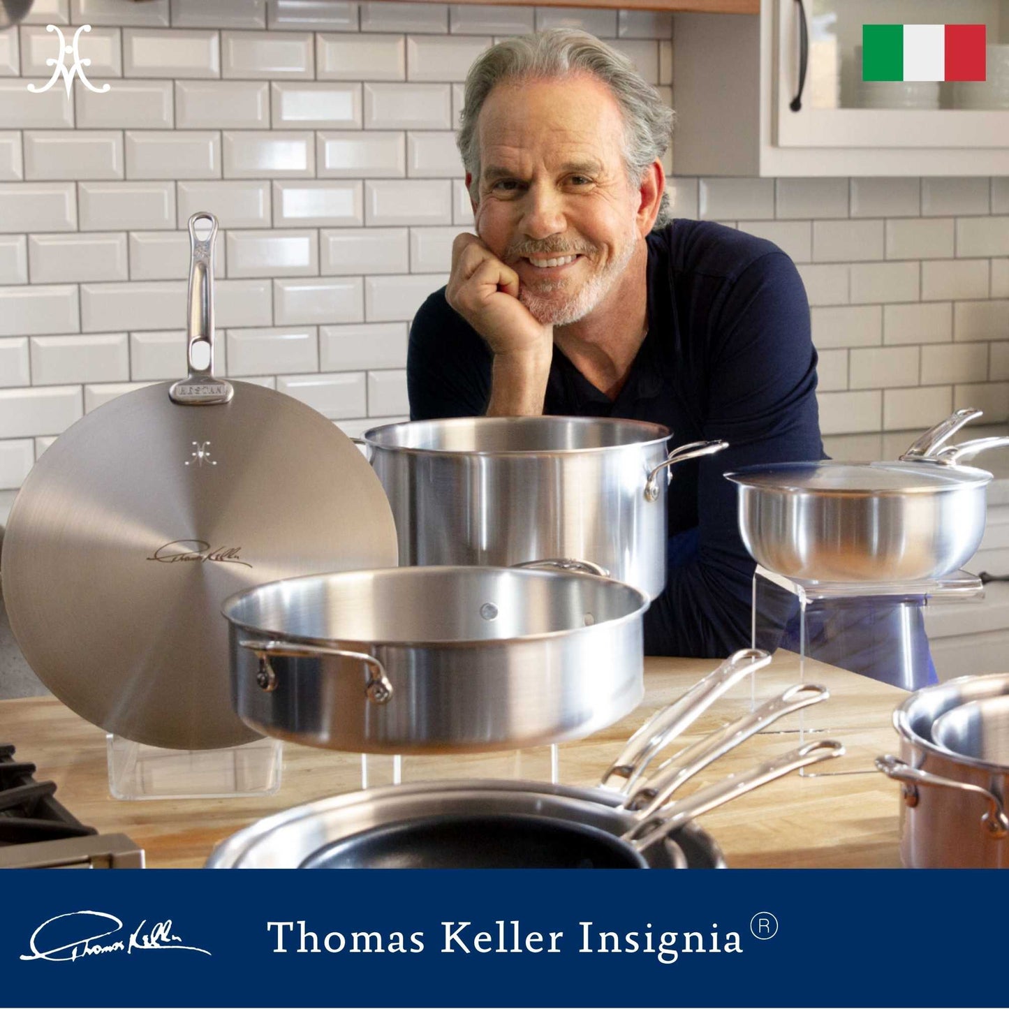 Hestan Thomas Keller Insignia Commercial Clad Stainless Steel Open Saucepan 12cm