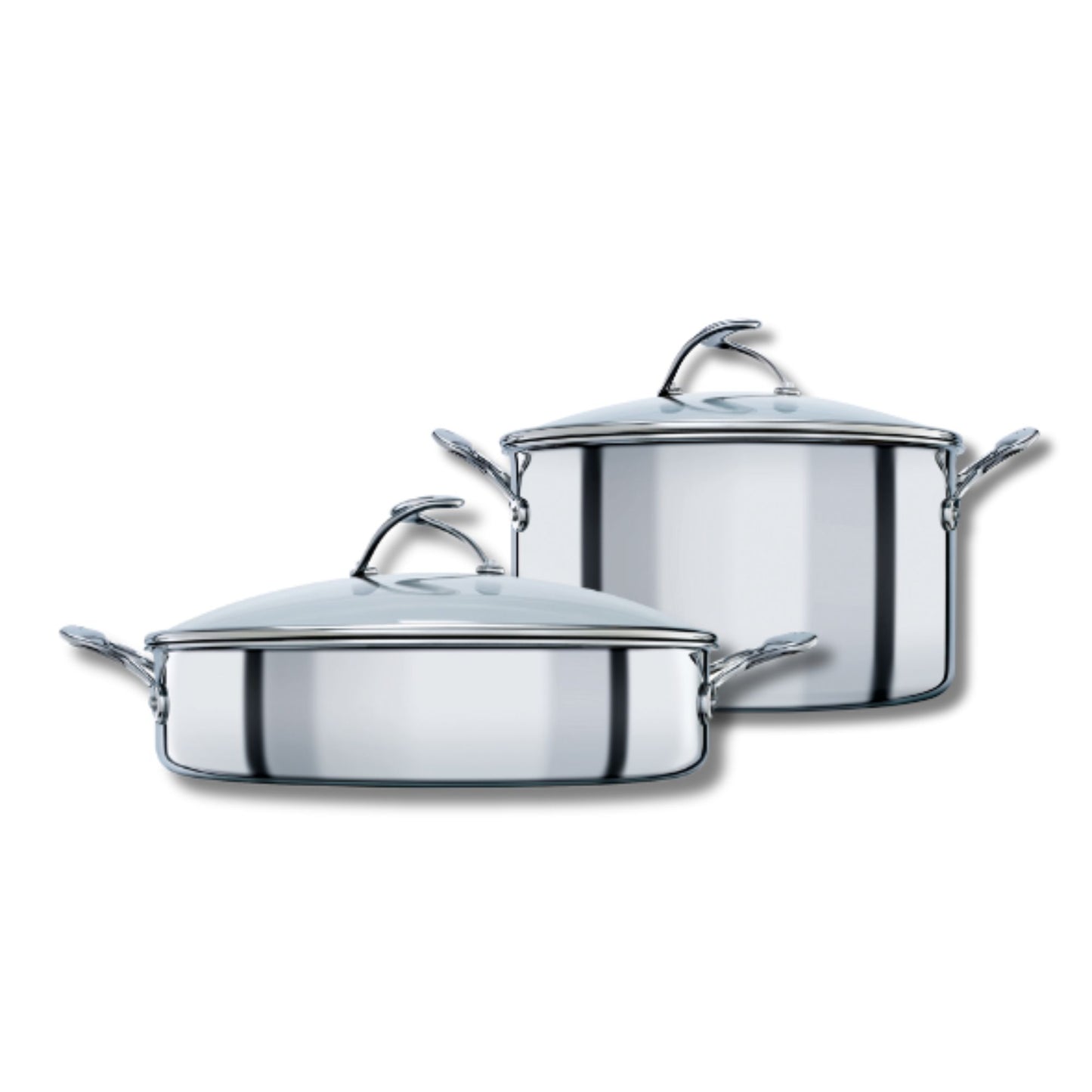 Circulon C-Series Nonstick Clad Stainless Steel Induction Stockpot 26cm & Sauteuse 30cm