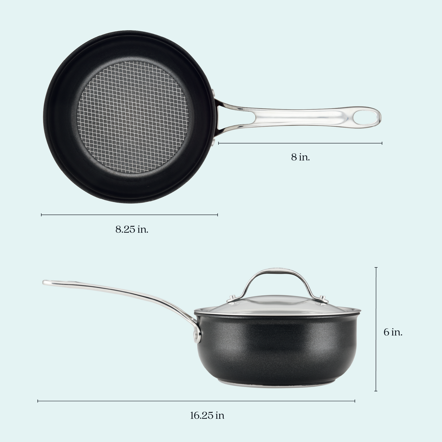 Anolon X Hybrid Nonstick Induction Saucier 20cm/2.4L