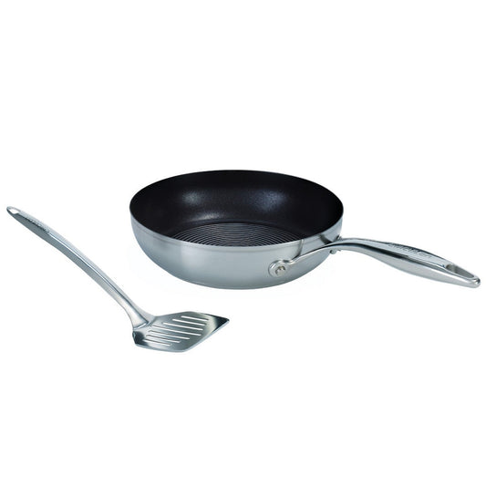 Circulon Steelshield S Series  metal-utensil safe, non stick induction frying pan & slotted turner