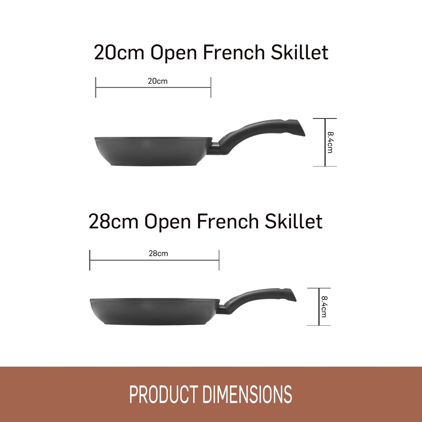 Essteele Per Salute Nonstick Induction Skillet Twin Pack 20/28cm