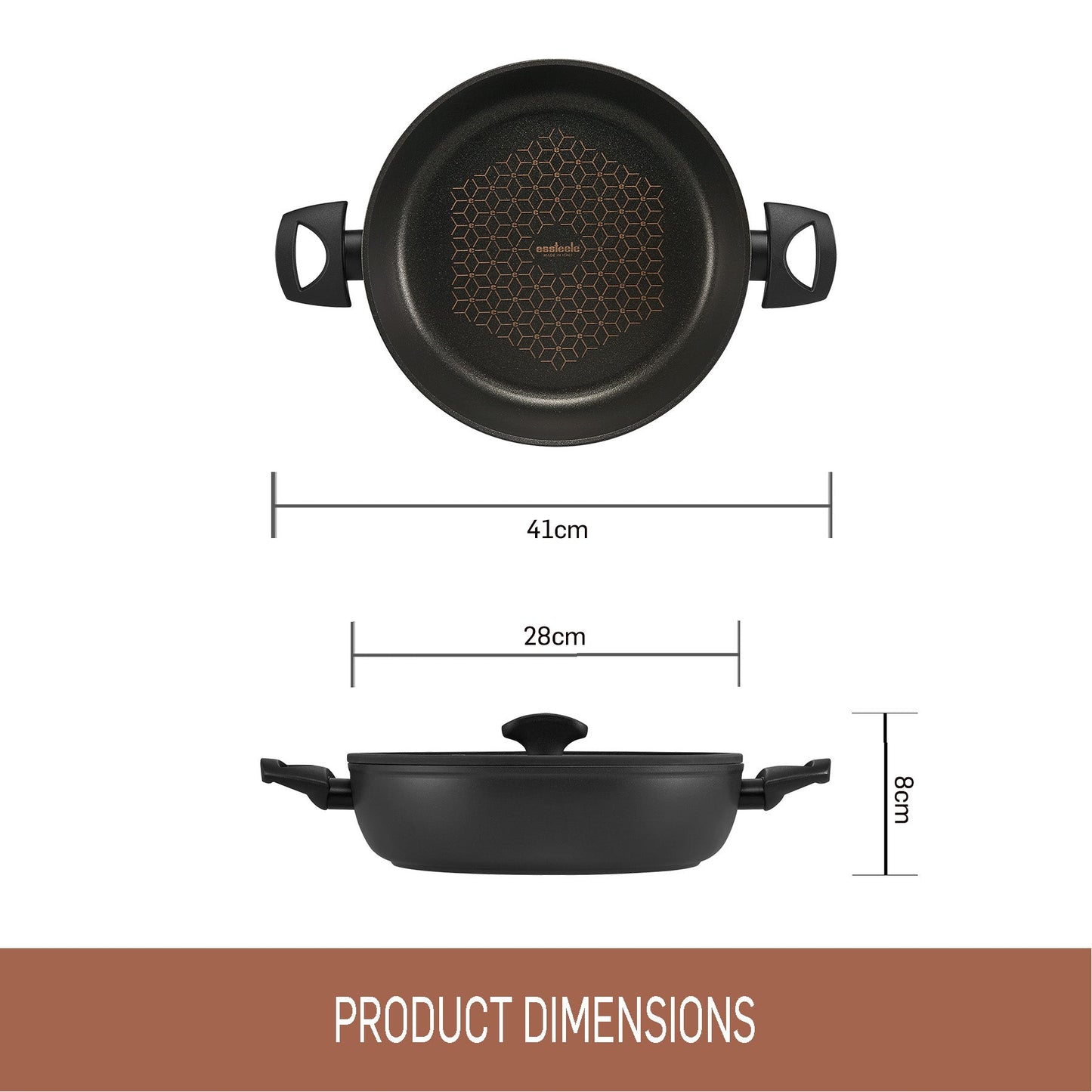 Essteele Per Salute Nonstick Induction Covered Sautéuse 28cm/4L