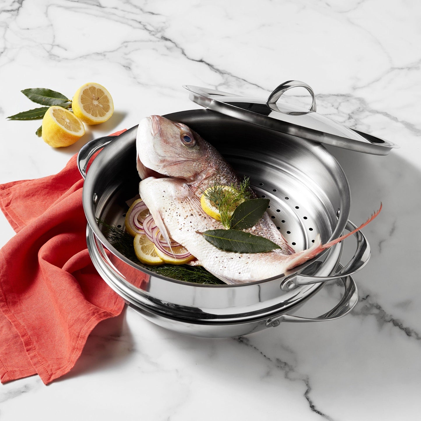 Essteele Per Vita Stainless Steel Multicooker With Steamer Insert 30cm/4.7L