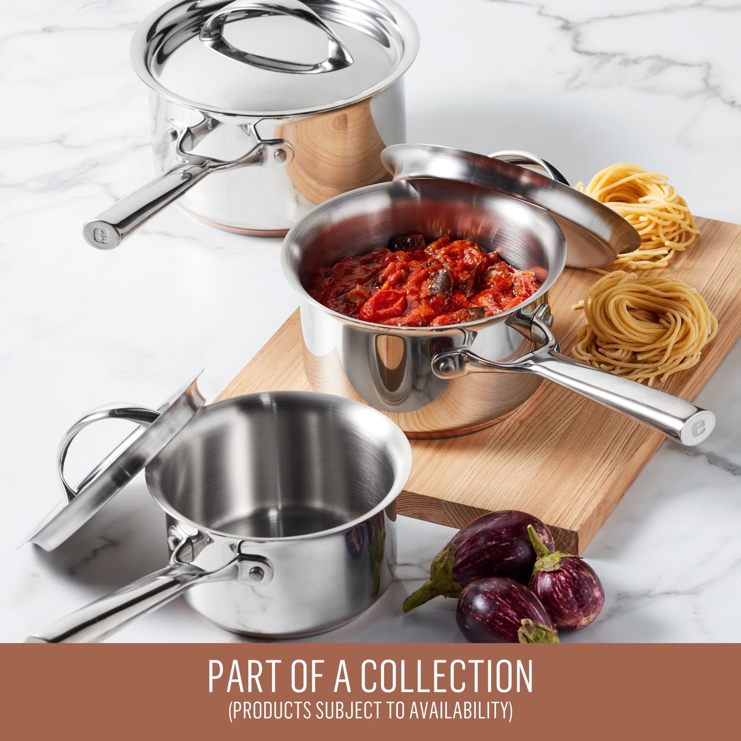 Essteele Per Vita Copper Base Stainless Steel Covered Sautéuse 28cm/5.2L