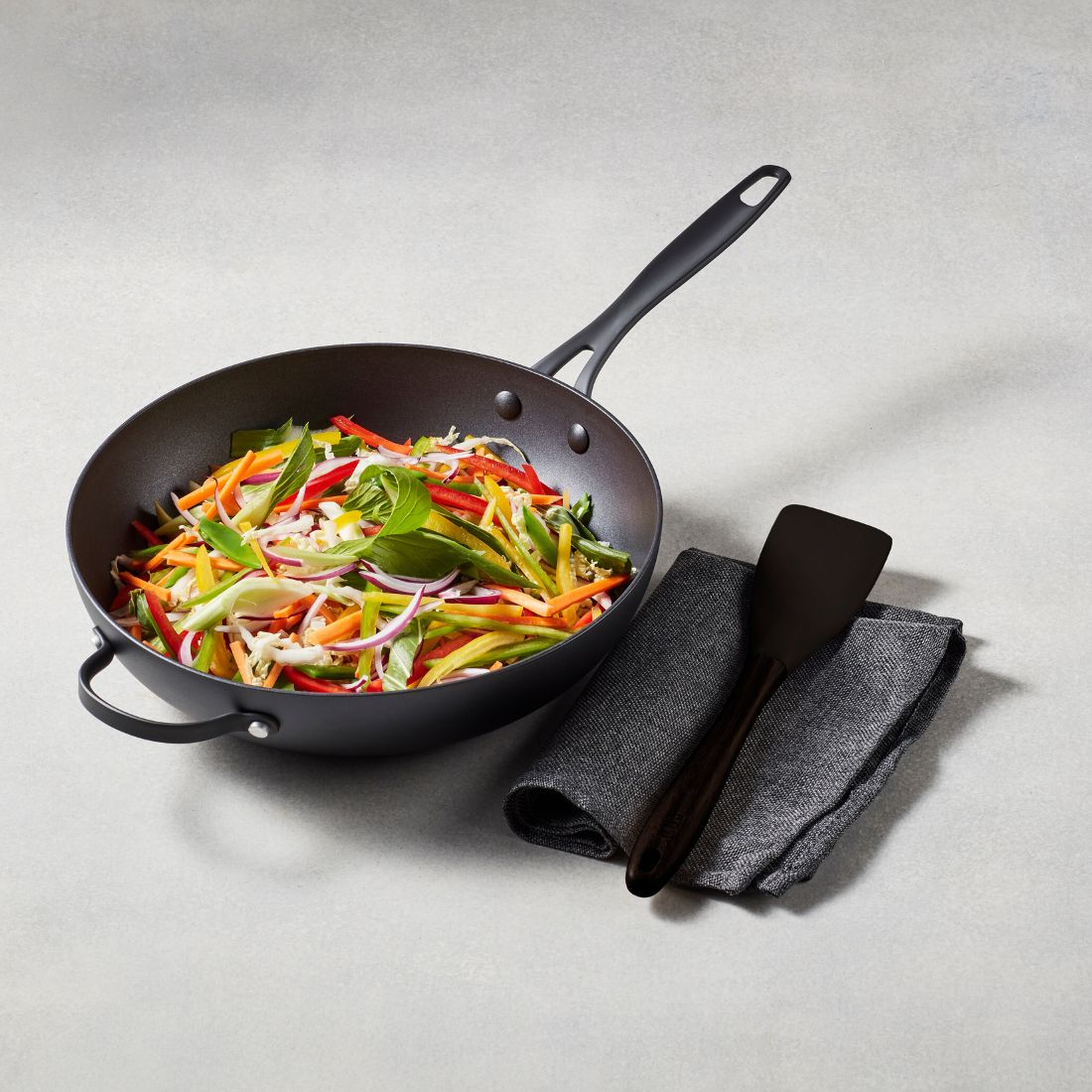 RACO Eclipse Nonstick Induction Open Stirfry 30cm Matte Black