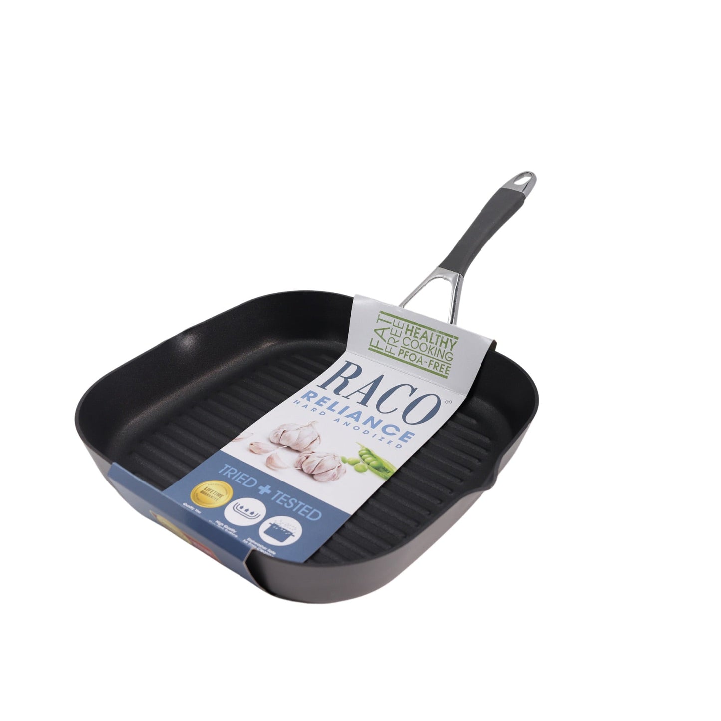 RACO Reliance Nonstick Grill Pan 28cm Grey