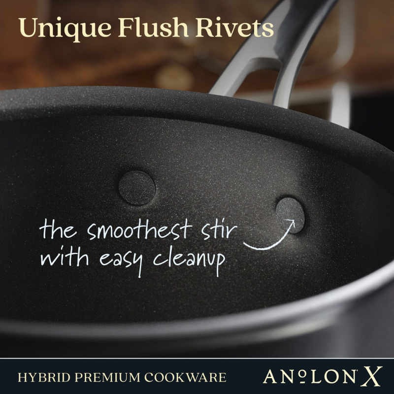 Anolon X Hybrid Stainless Steel Nonstick Induction Saucier 20cm/2.4L
