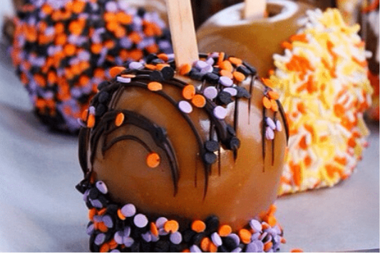 Halloween Caramel Apples