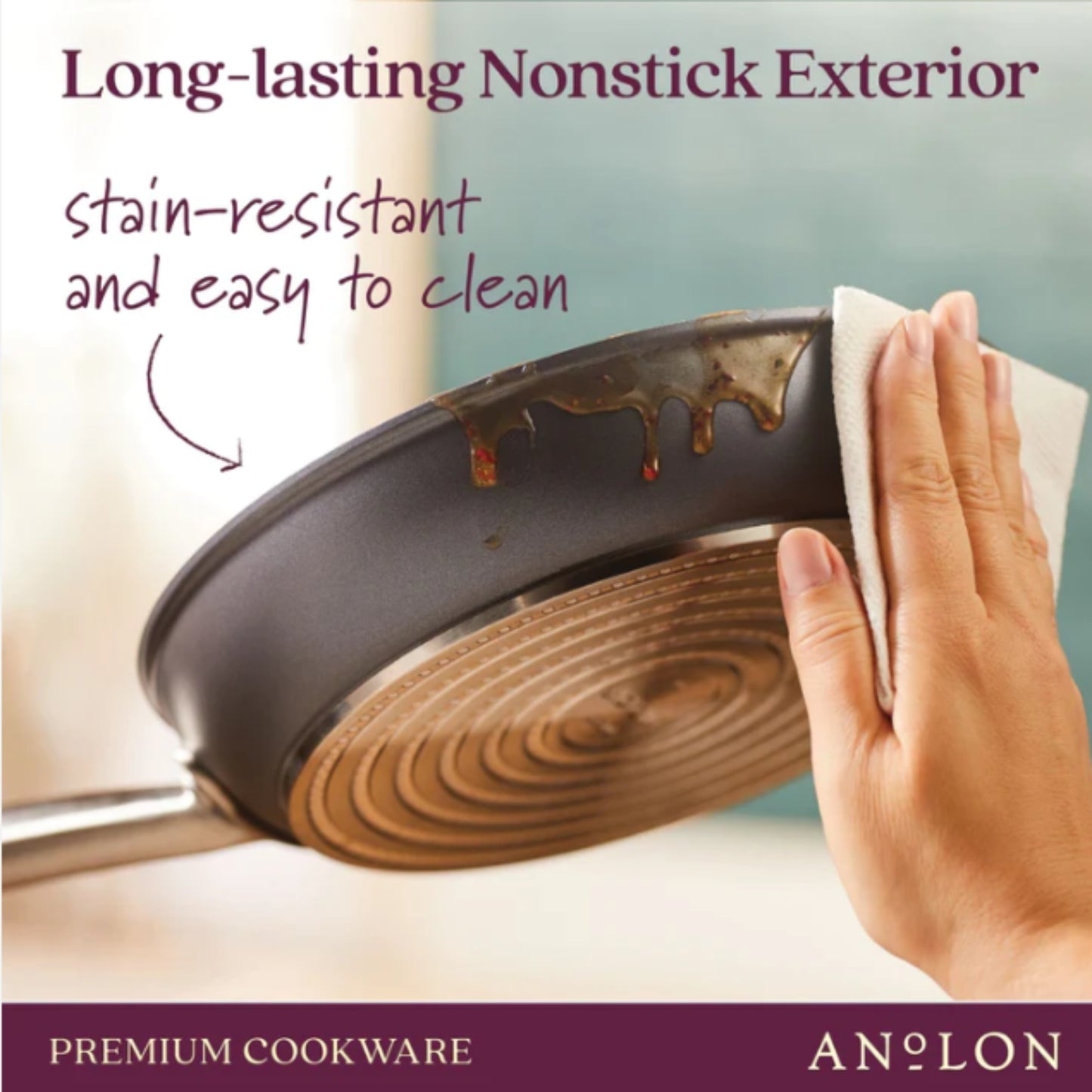 Anolon Accolade Nonstick Induction Skillet Twin Pack 25/30cm