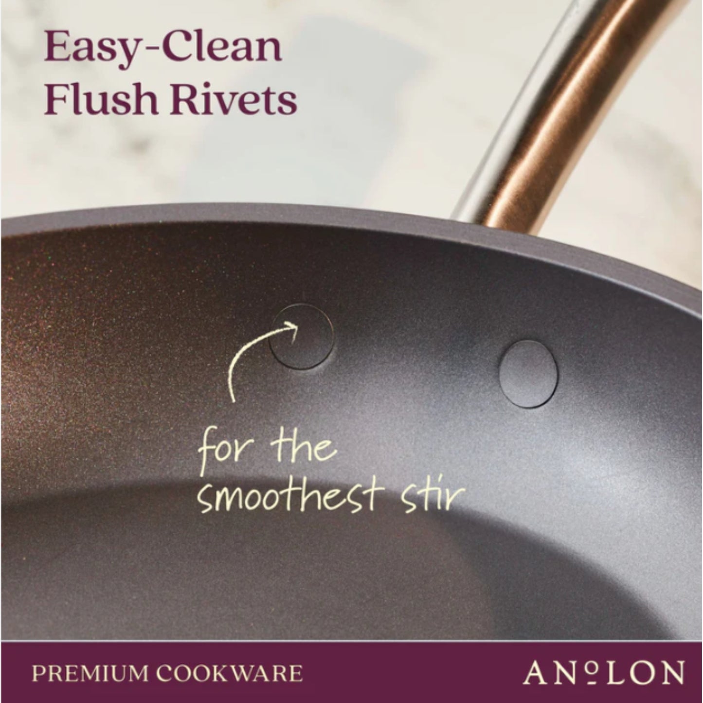 Anolon Accolade Nonstick Induction Covered Skillet 30cm
